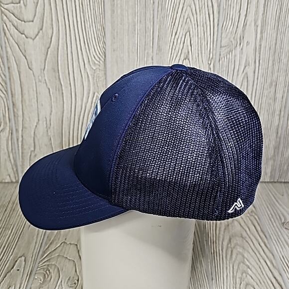 Pacific Headwear Pro Model Blue Trucker Hat Detriot Tigers MLB - Picture 3 of 9